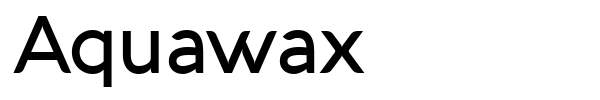 Aquawax font preview